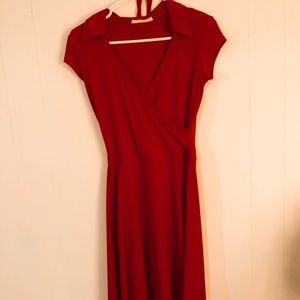 Smart set beautiful red dress with collar